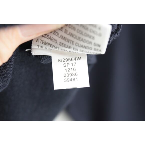 Charter Club Cardigan Women's 2X Black Floral Embroidered Long Sleeve Button Up - Picture 6 of 7